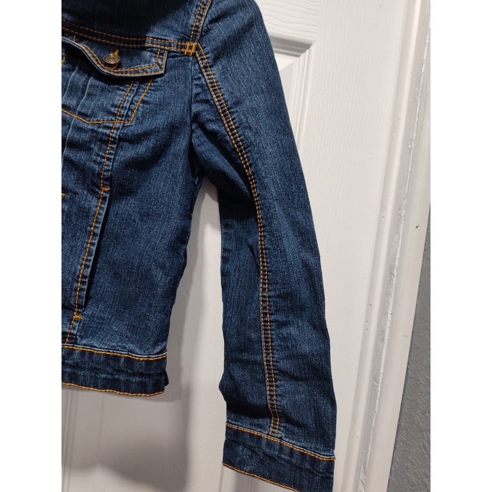 Revolution by Revolt Girls Jean‎ Size Medium Denim Jacket Farm & Fleet Trucker - Picture 6 of 9